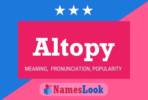 Altopy Name Poster