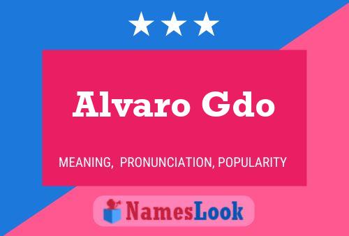 Alvaro Gdo Name Poster