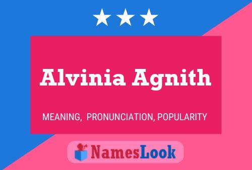 Alvinia Agnith Name Poster