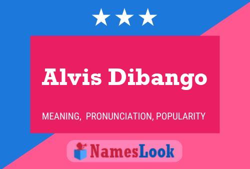 Alvis Dibango Name Poster