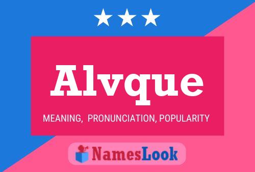 Alvque Name Poster