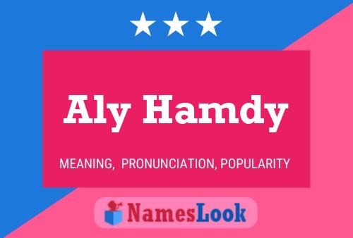 Aly Hamdy Name Poster