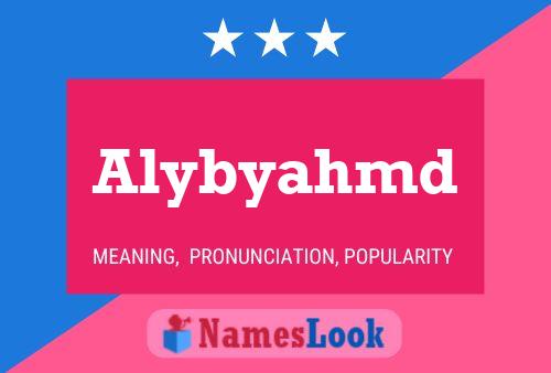 Alybyahmd Name Poster