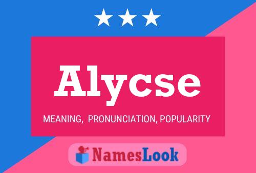 Alycse Name Poster