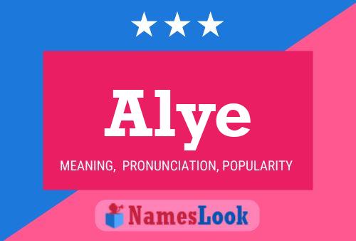 Alye Name Poster