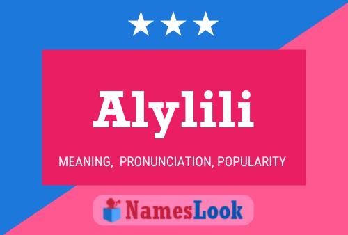 Alylili Name Poster