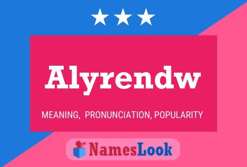 Alyrendw Name Poster