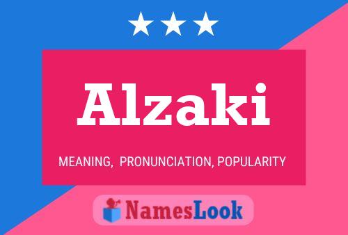 Alzaki Name Poster