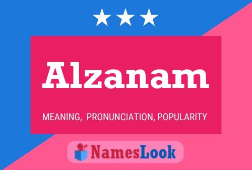 Alzanam Name Poster