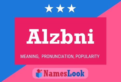 Alzbni Name Poster