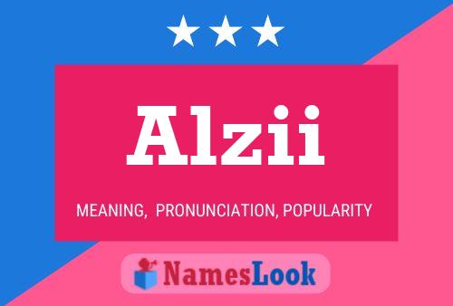 Alzii Name Poster