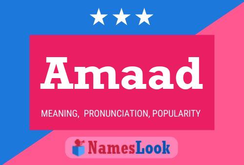 Amaad Name Poster