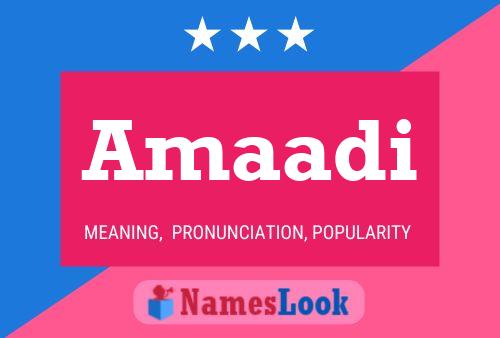 Amaadi Name Poster