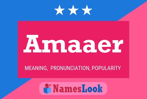 Amaaer Name Poster