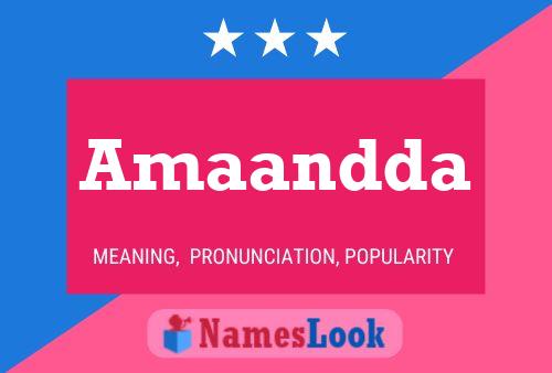 Amaandda Name Poster