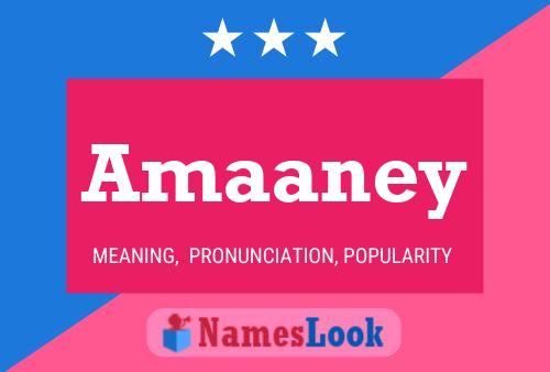 Amaaney Name Poster