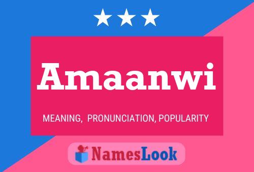 Amaanwi Name Poster