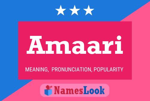 Amaari Name Poster