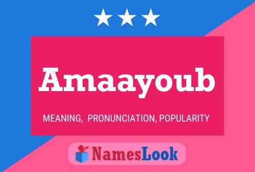 Amaayoub Name Poster