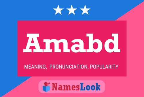 Amabd Name Poster