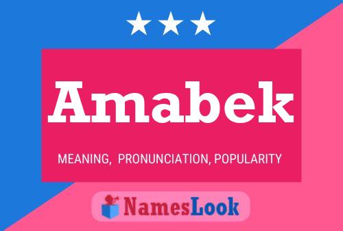 Amabek Name Poster