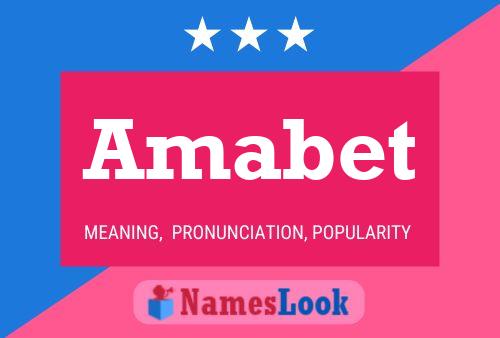 Amabet Name Poster