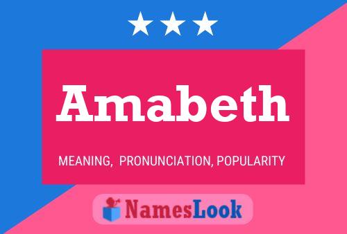 Amabeth Name Poster