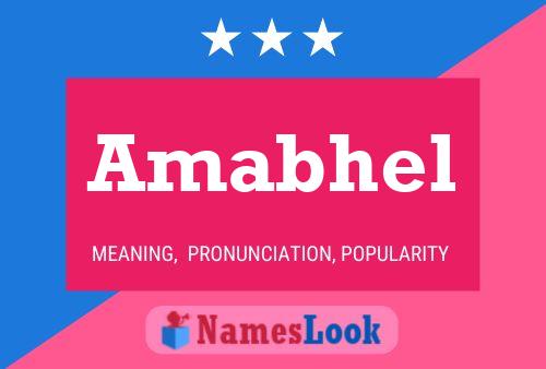 Amabhel Name Poster