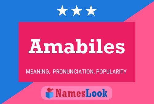 Amabiles Name Poster