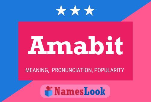 Amabit Name Poster