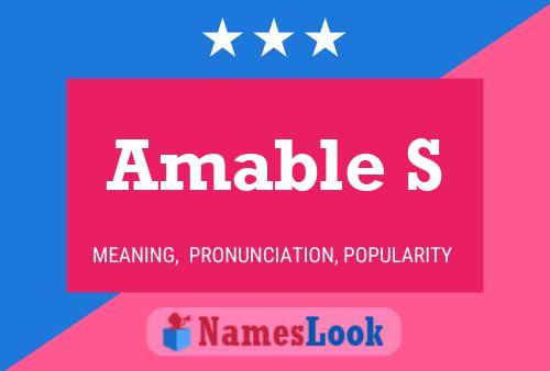 Amable S Name Poster