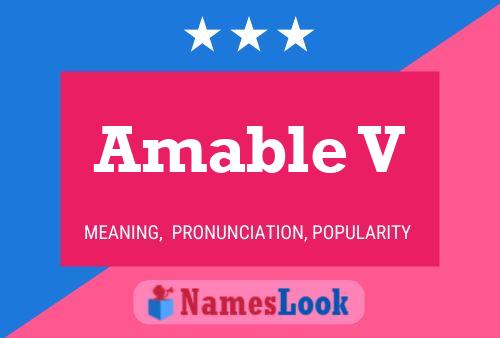 Amable V Name Poster