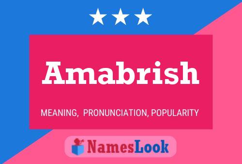 Amabrish Name Poster