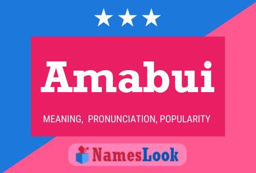 Amabui Name Poster