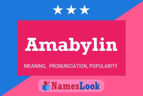 Amabylin Name Poster