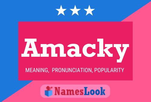 Amacky Name Poster