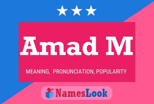 Amad M Name Poster