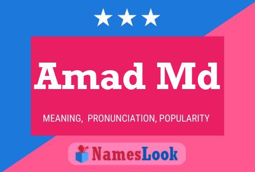 Amad Md Name Poster