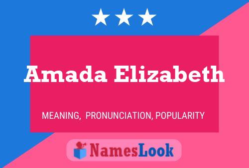 Amada Elizabeth Name Poster