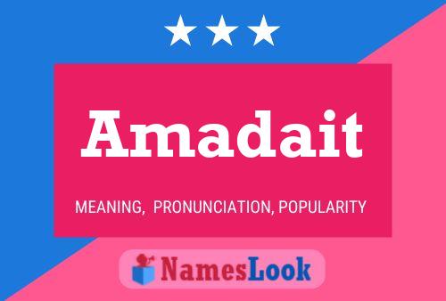 Amadait Name Poster