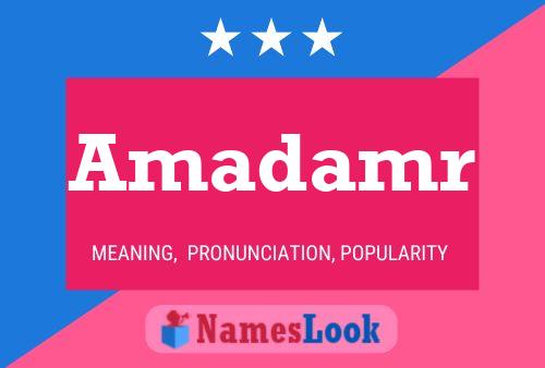 Amadamr Name Poster