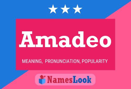 Amadeo Name Poster