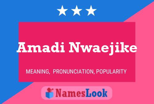 Amadi Nwaejike Name Poster