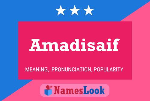 Amadisaif Name Poster