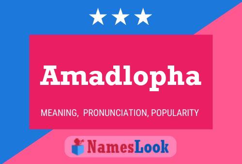 Amadlopha Name Poster