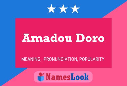 Amadou Doro Name Poster