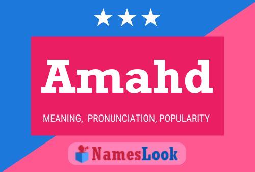 Amahd Name Poster