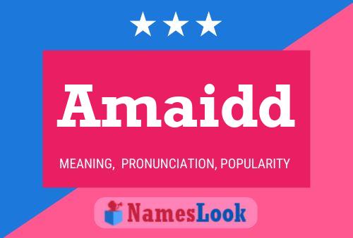 Amaidd Name Poster