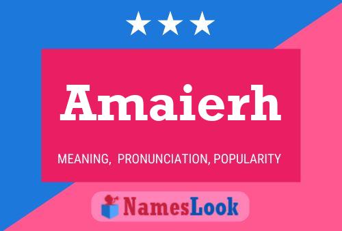 Amaierh Name Poster