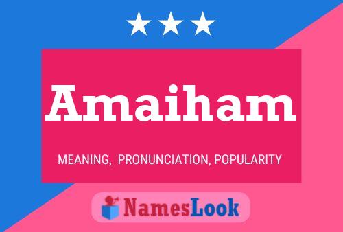 Amaiham Name Poster